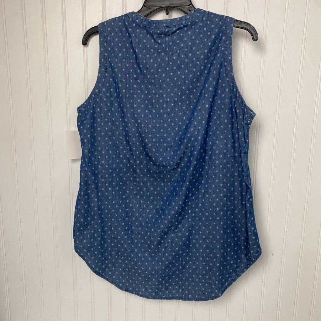 DENIM SLEEVLESS TOP