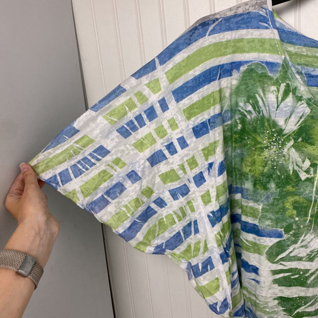 STRIPED SHORT SLEEVED