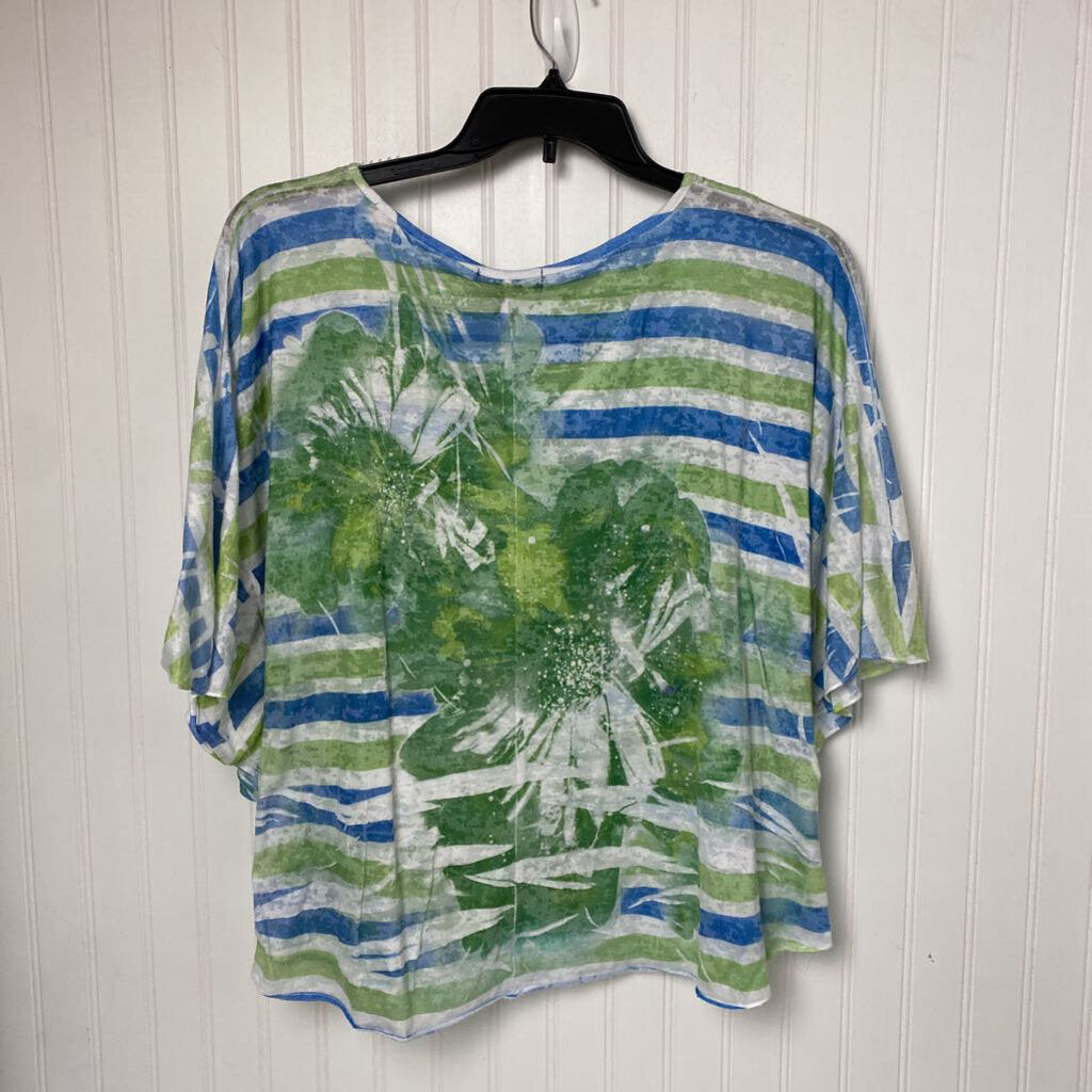 STRIPED SHORT SLEEVED
