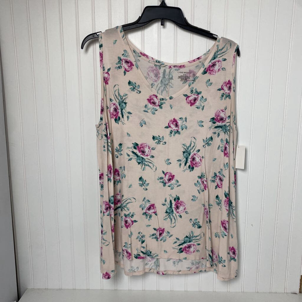 FLOWERED SLEEVLESS TOP