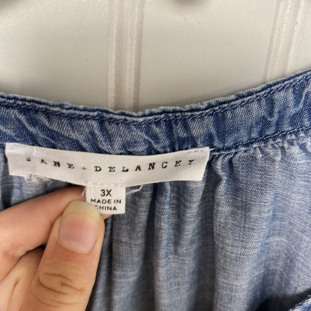 DENIM SHORT SLEEVED