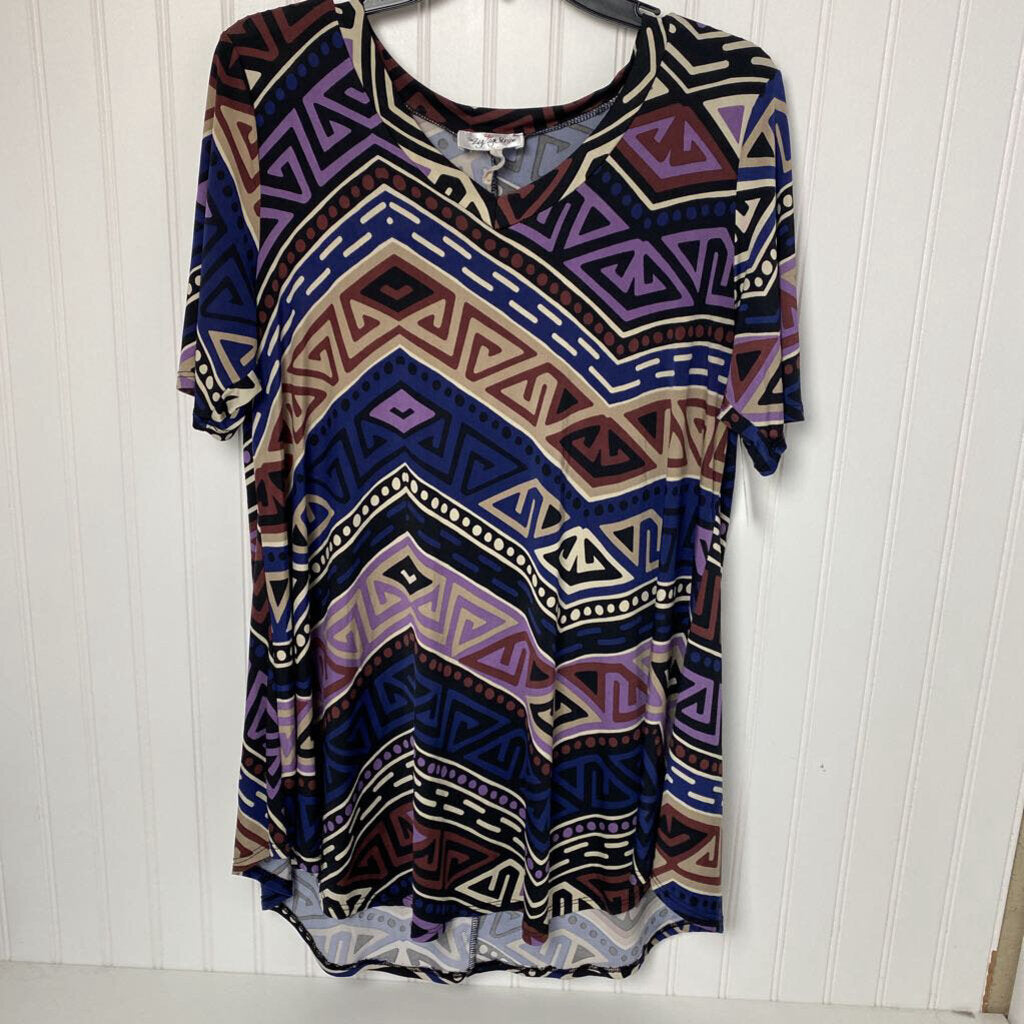 SHORT SLEEVE KNIT TOP