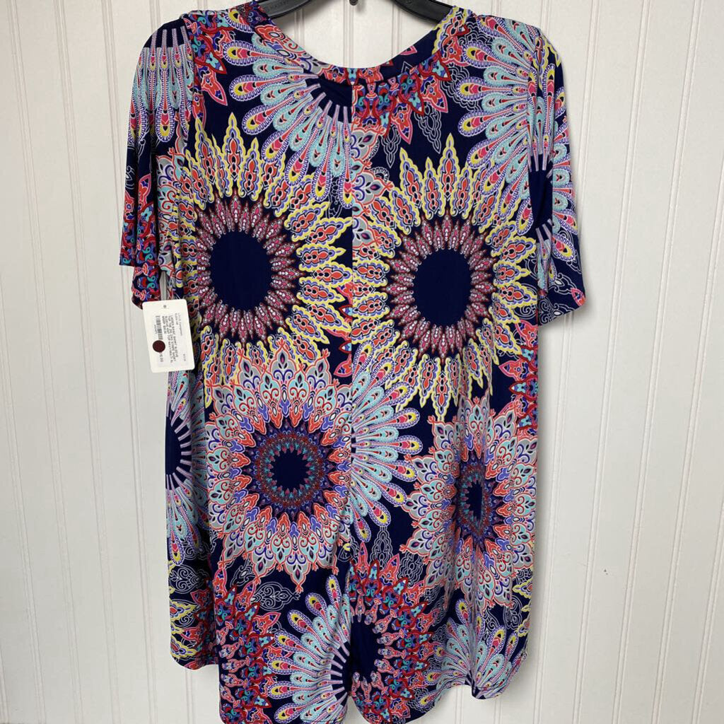 SHORT SLEEVE KNIT TOP