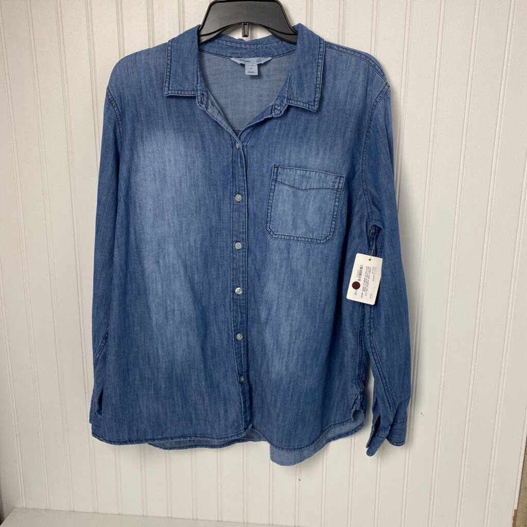 LONG SLEEVE DENIM BUTTON UP