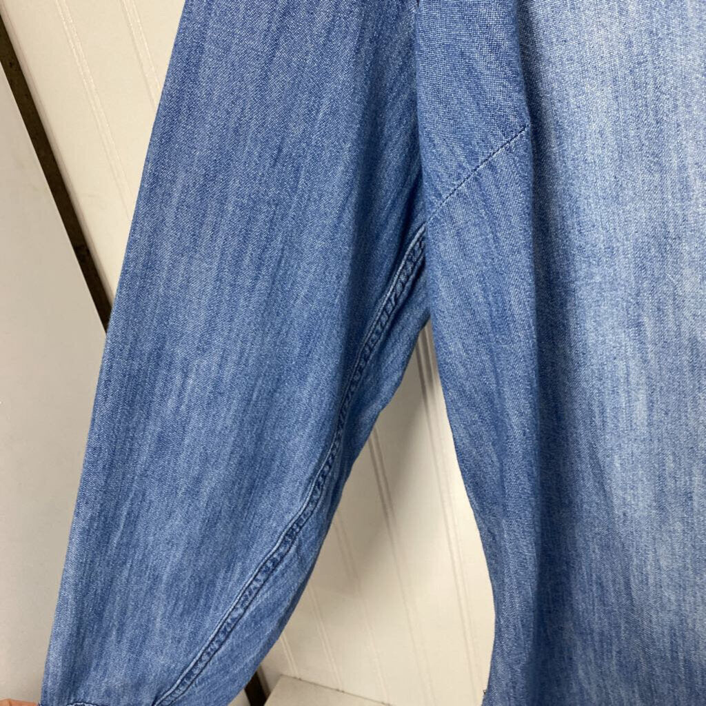 LONG SLEEVE DENIM BUTTON UP
