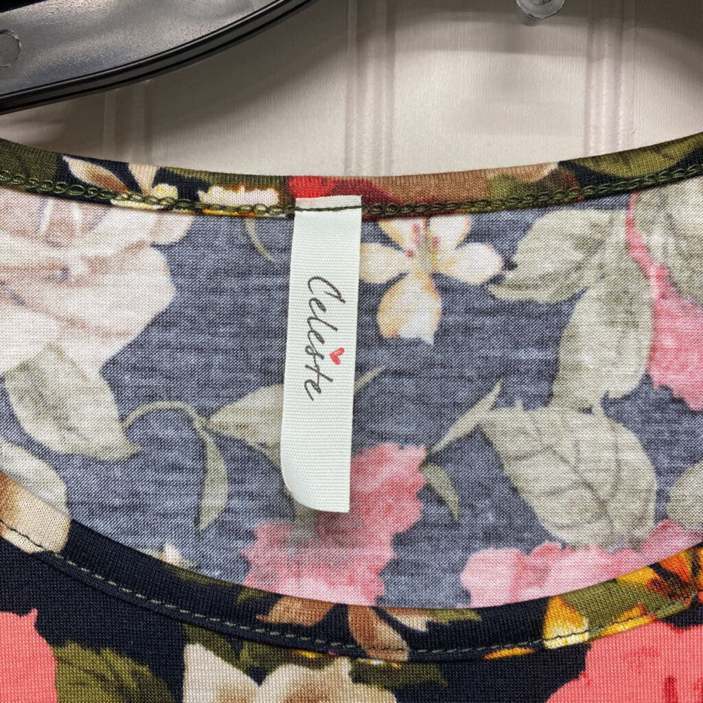 LONG SLEEVE FLORAL PRINT TOP
