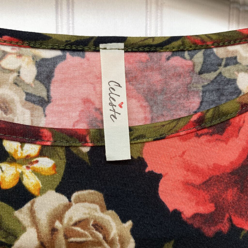 LONG SLEEVE FLORAL PRINT TOP