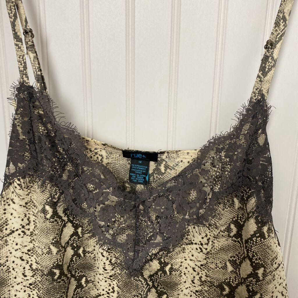 SNAKE PRINT TANK TOP
