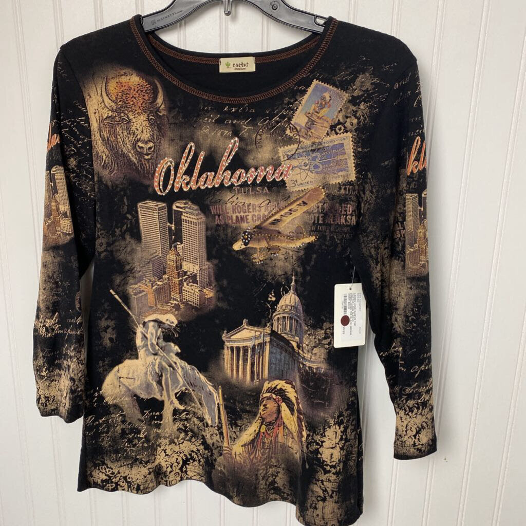LONG SLEEVE EMBELLISHED TEE