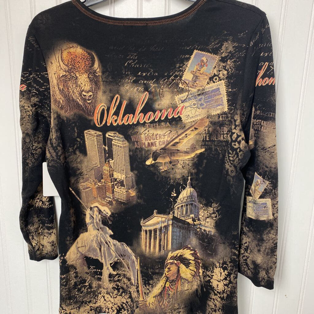 LONG SLEEVE EMBELLISHED TEE