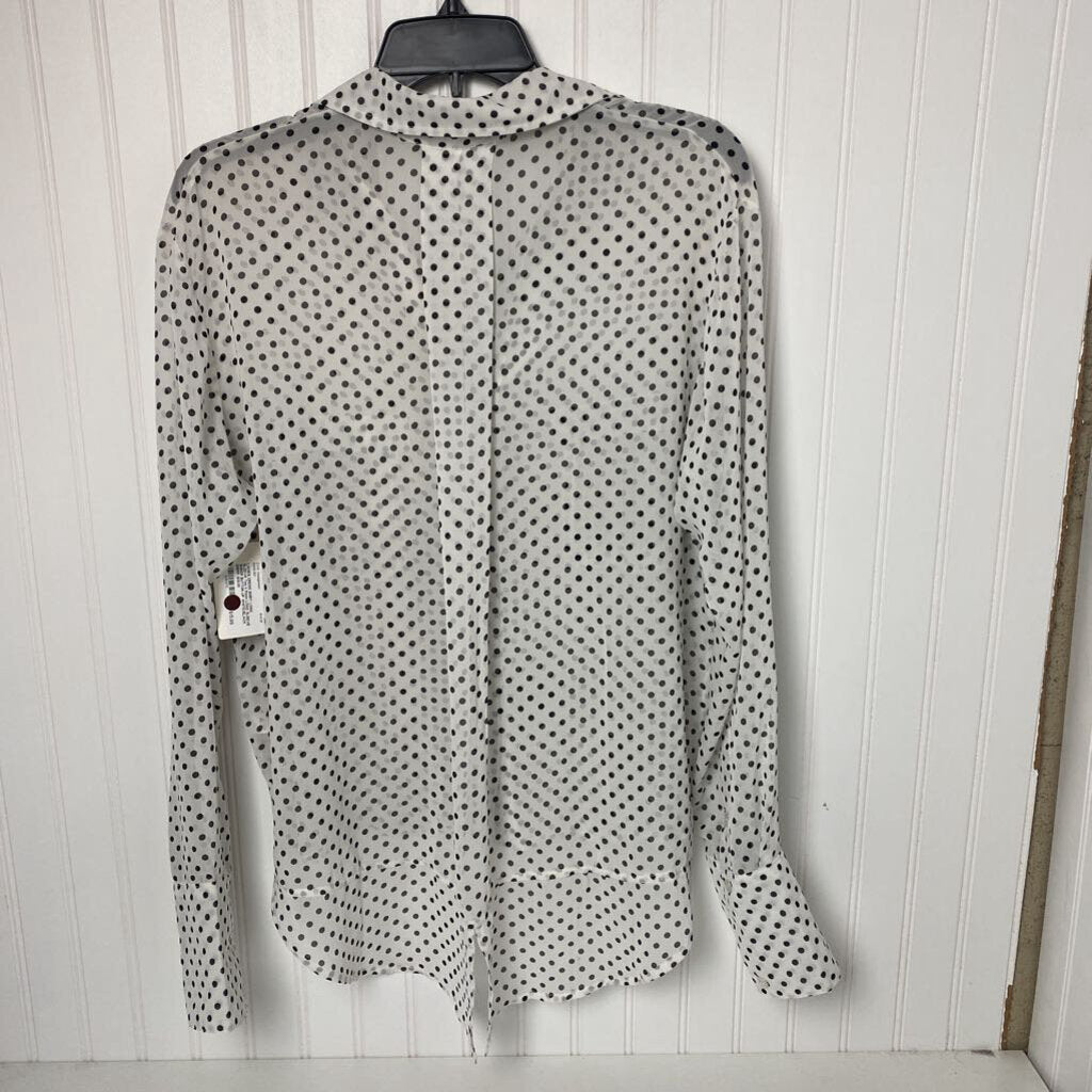 LONG SLEEVE SHEER BUTTON UP