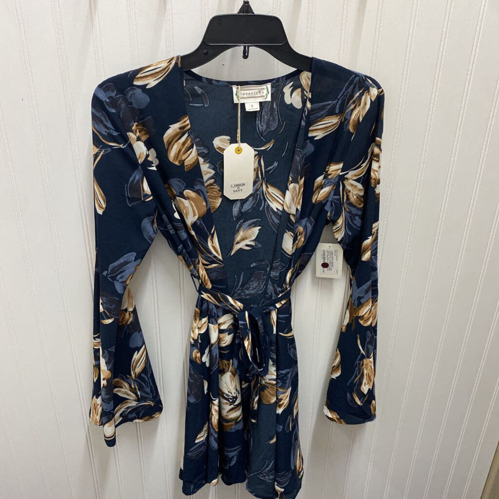 LONG SLEEVE TIE UP WRAP DRESS