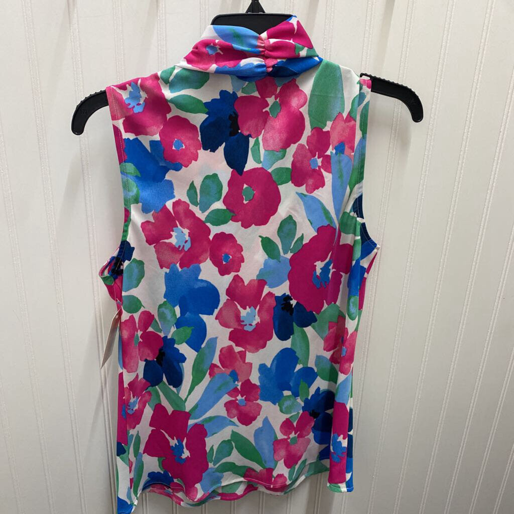 FLORAL PRINT SLEEVELESS TOP