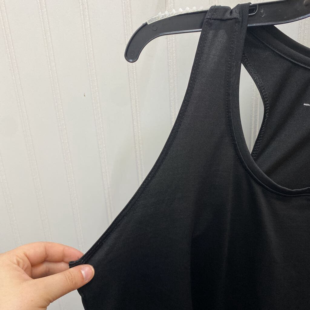 BLACK ATHLETIC TANK TOP