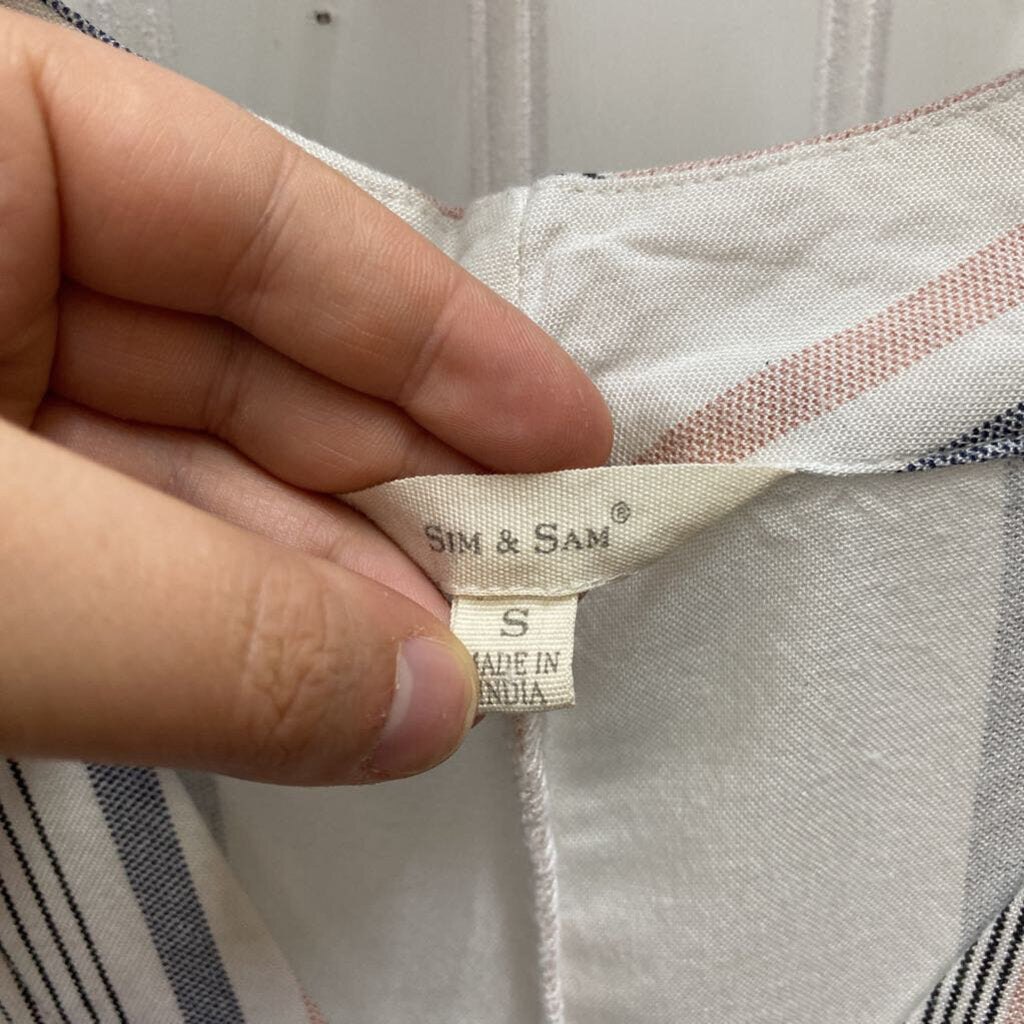 SHORT SLEEVE BUTTON UP TOP