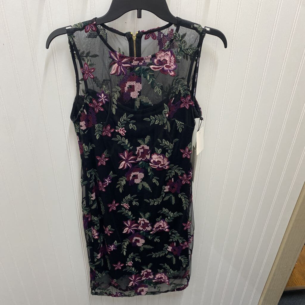 EMBROIDERED SLEEVELESS DRESS