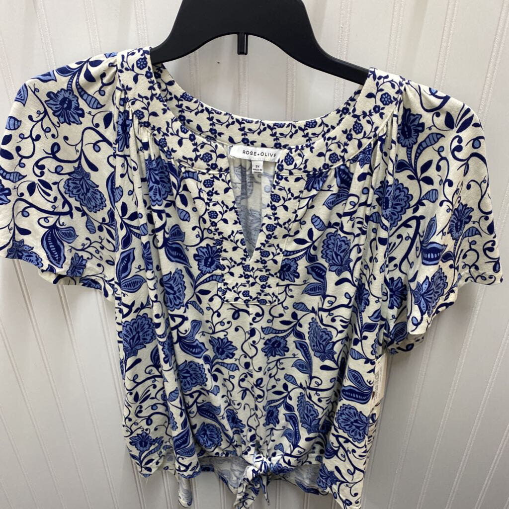 SHORT SLEEVE KNIT TOP