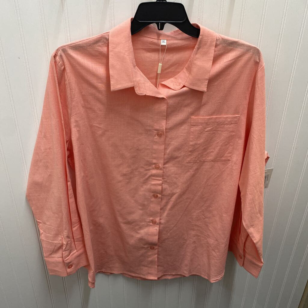 LONG SLEEVE LINEN BUTTON UP
