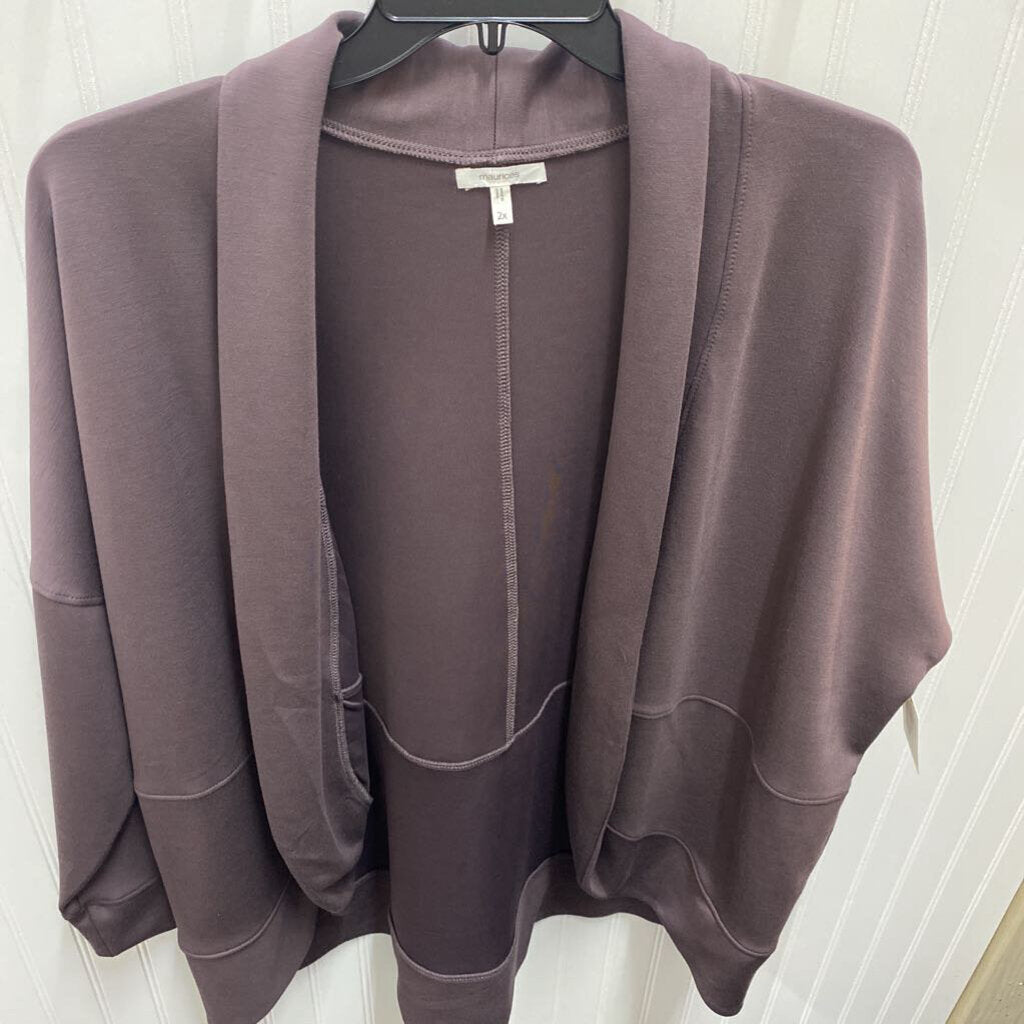 OPEN FRONT CARDIGAN