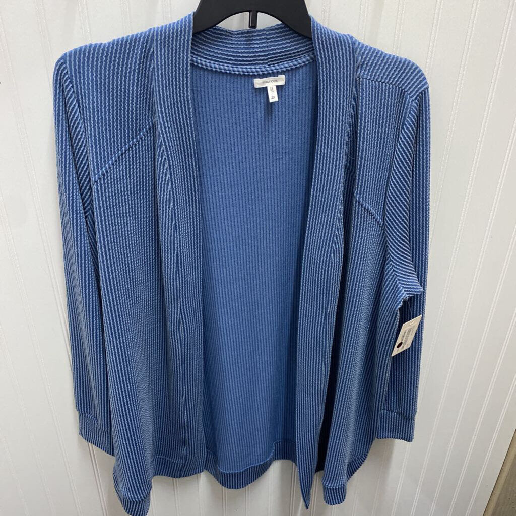 LONG SLEEVE RIBBED CARDIGAN