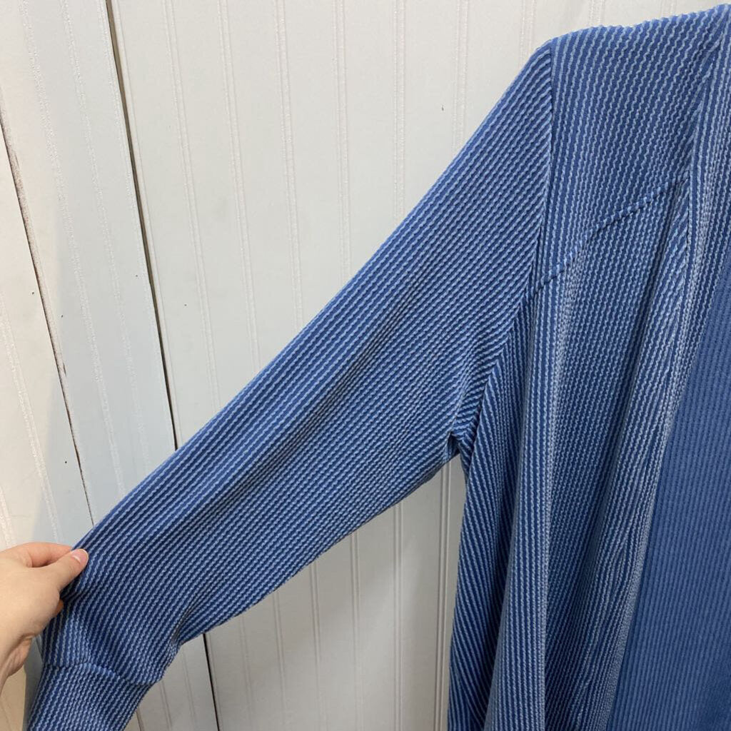 LONG SLEEVE RIBBED CARDIGAN