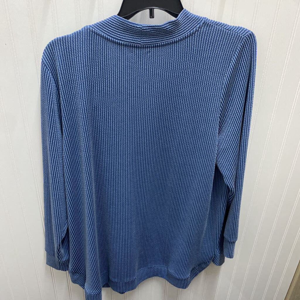 LONG SLEEVE RIBBED CARDIGAN