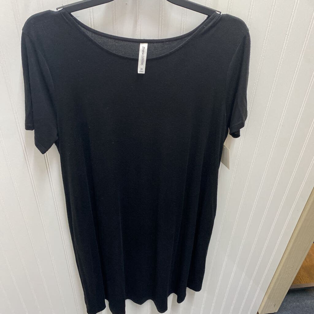 SHORT SLEEVE KNIT DRESS