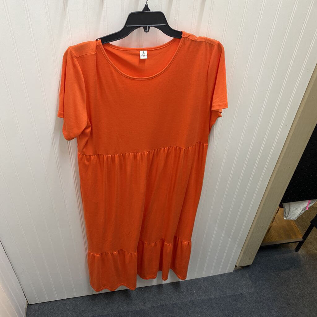 SHORT SLEEVE TIERRED DRESS