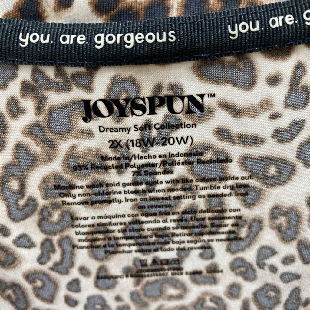 CHEETA PRINT SHORT SLEEVED