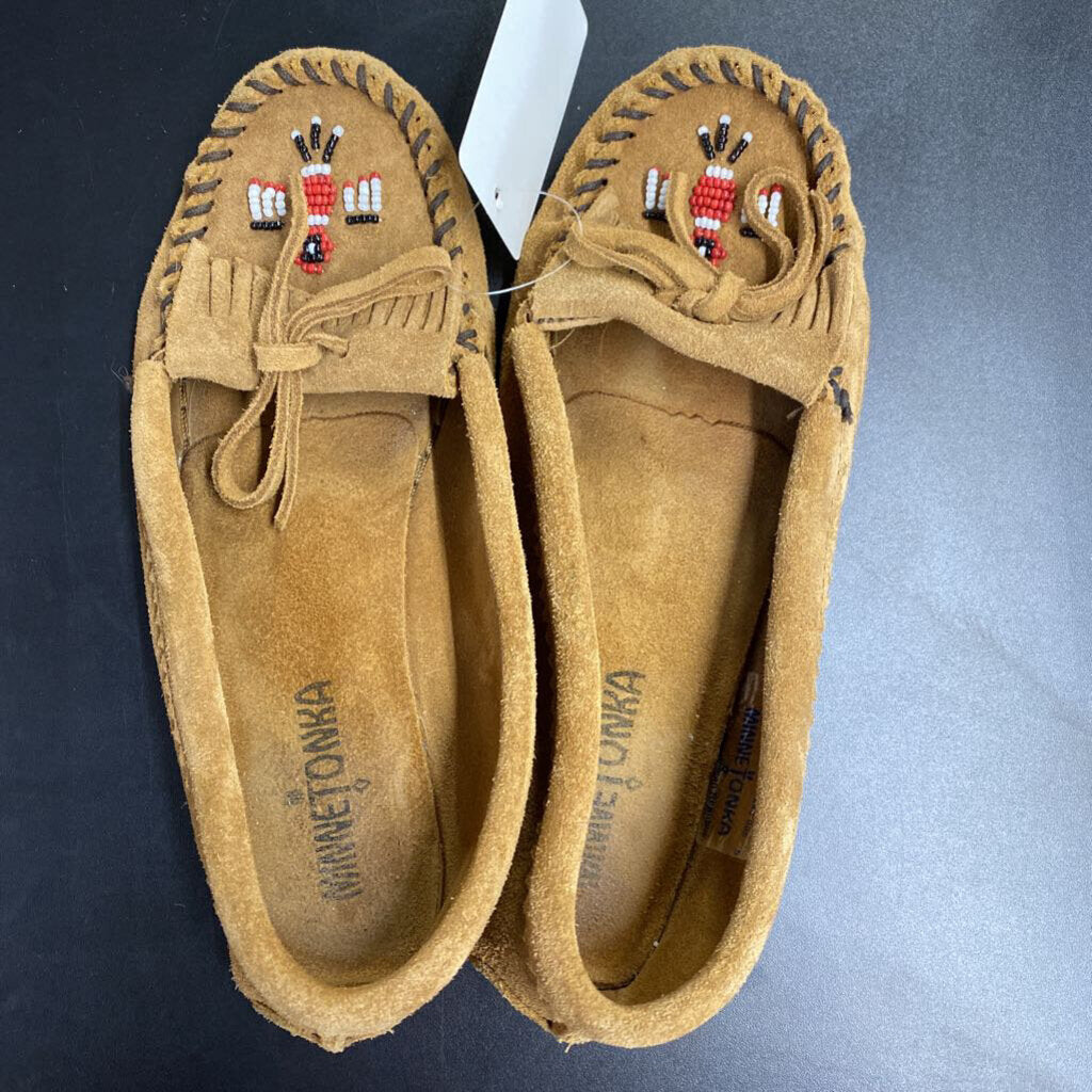 BEADED MOCCASIN SLIP ONS