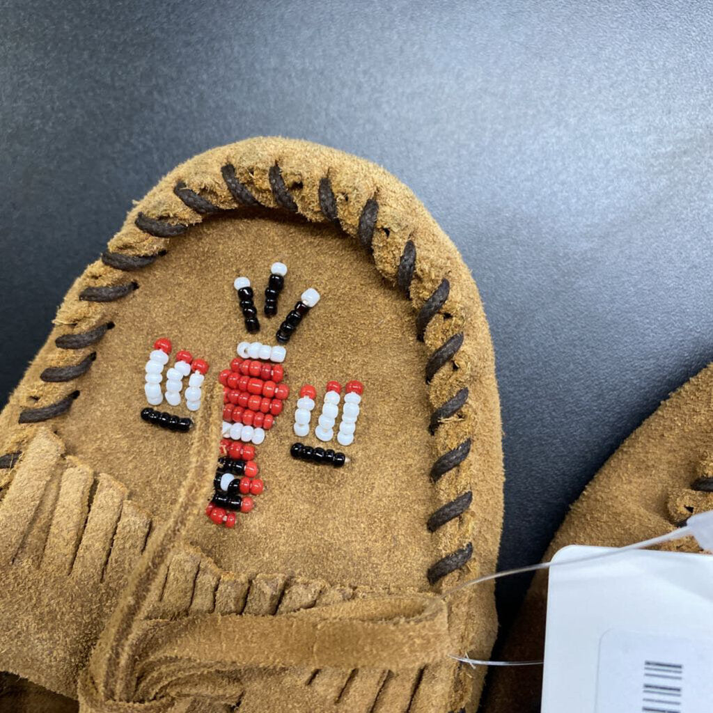 BEADED MOCCASIN SLIP ONS