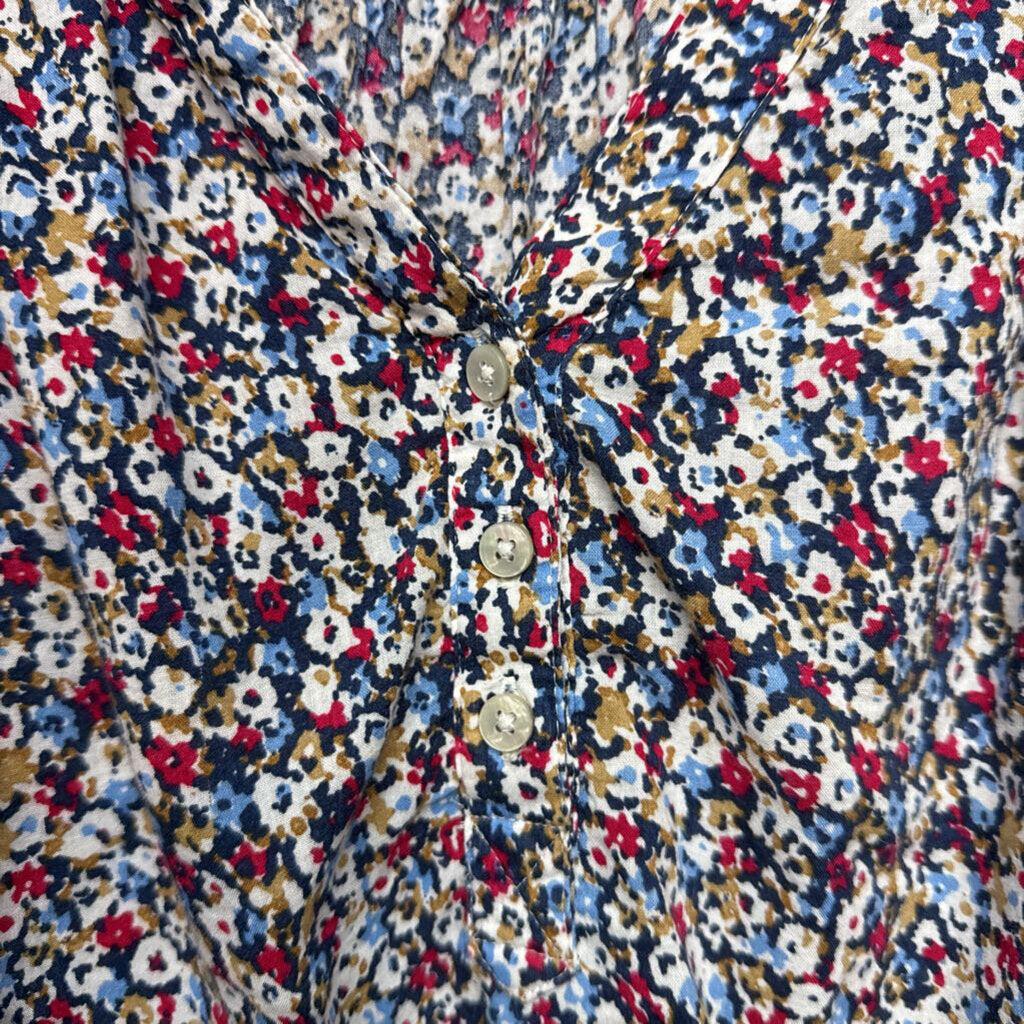 LONG SLEEVE FLORAL PRINT TOP