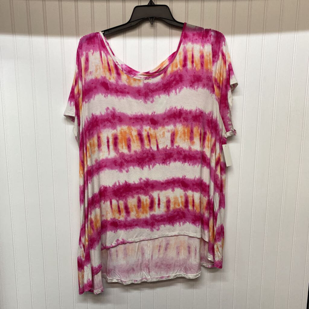 SHORT SLEEVE TIE DYE TOP