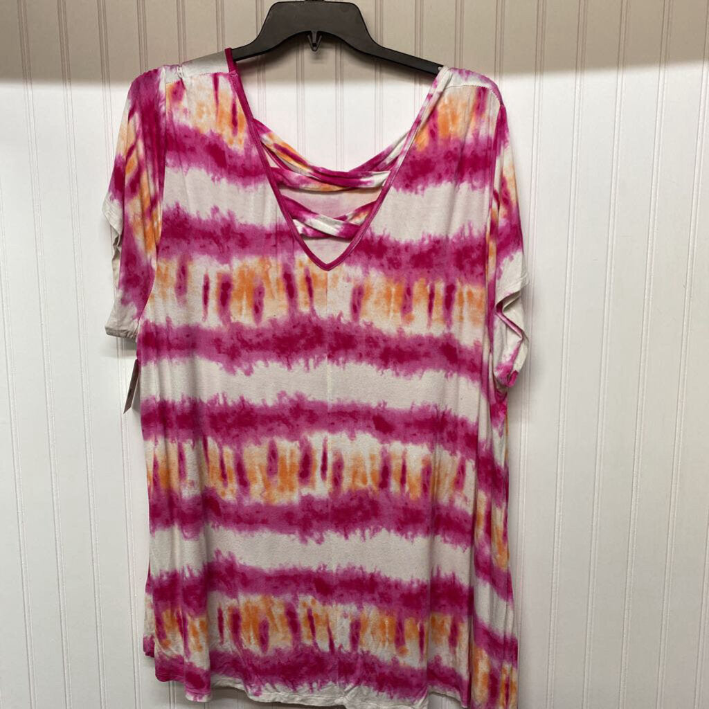 SHORT SLEEVE TIE DYE TOP
