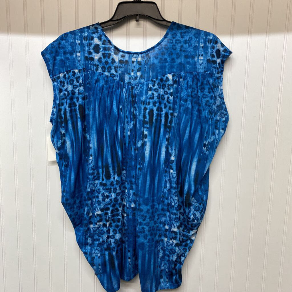 LEOPARD PRINT SHORT SLEEVE TOP