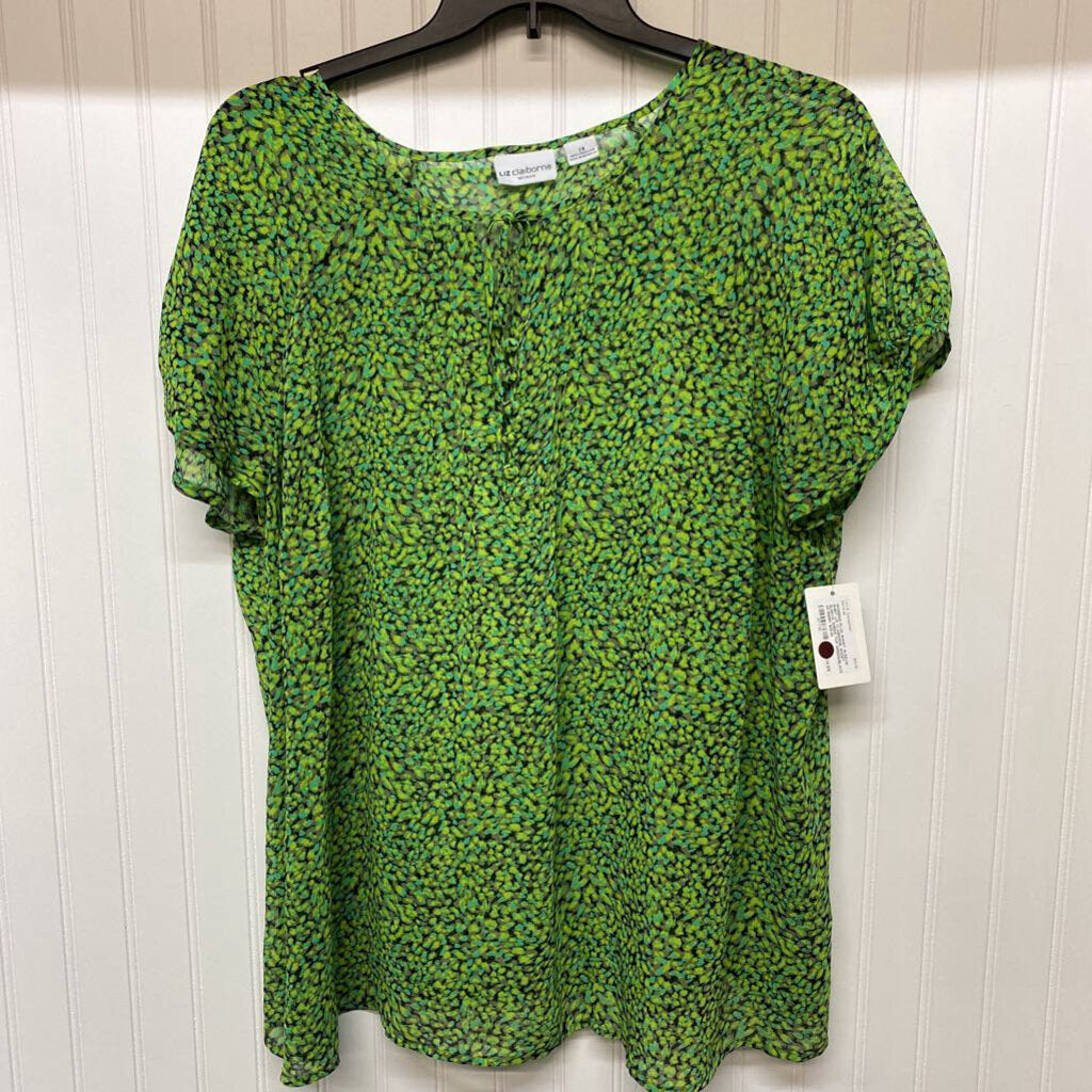 SHORT SLEEVE SHEER TOP