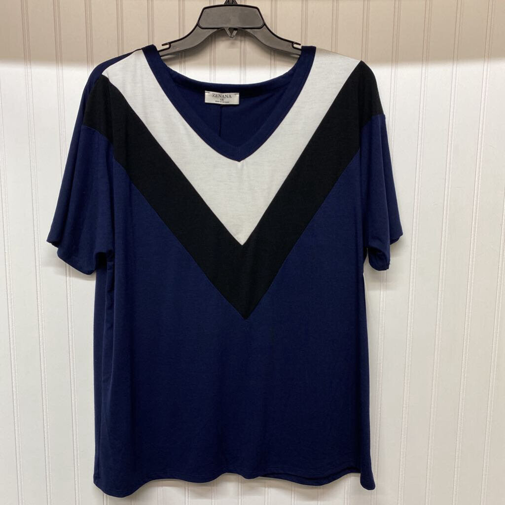 SHORT SLEEVE KNIT TOP