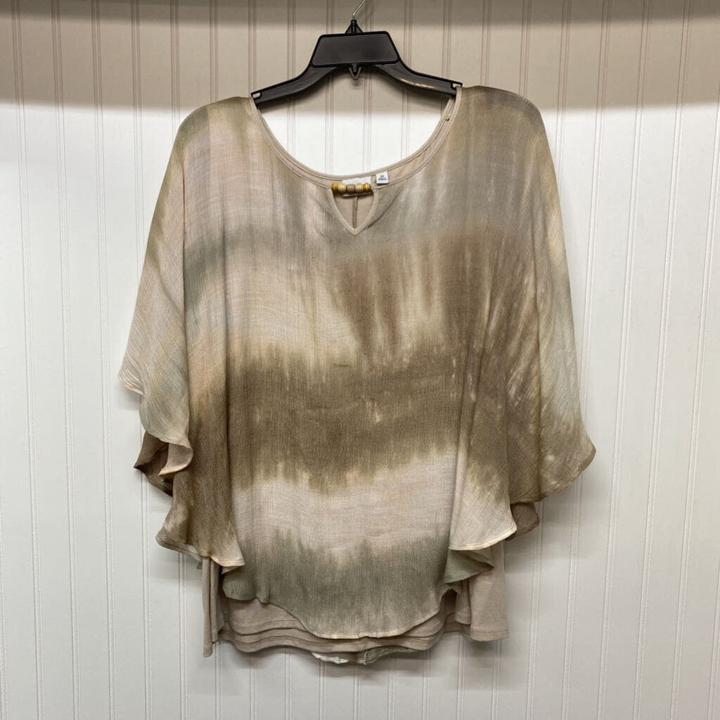 SHORT SLEEVE PONCHO TOP