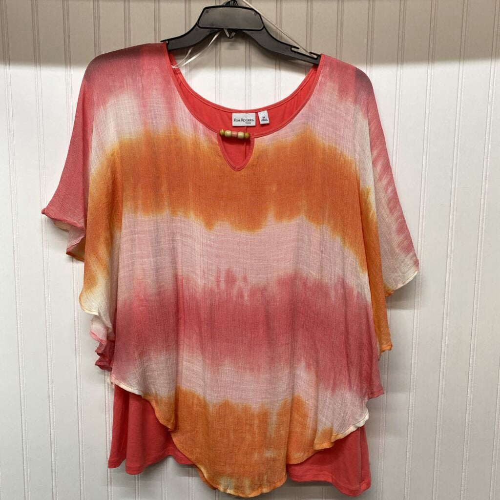 SHORT SLEEVE PONCHO TOP