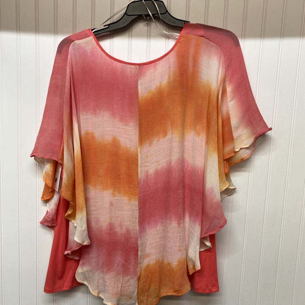 SHORT SLEEVE PONCHO TOP