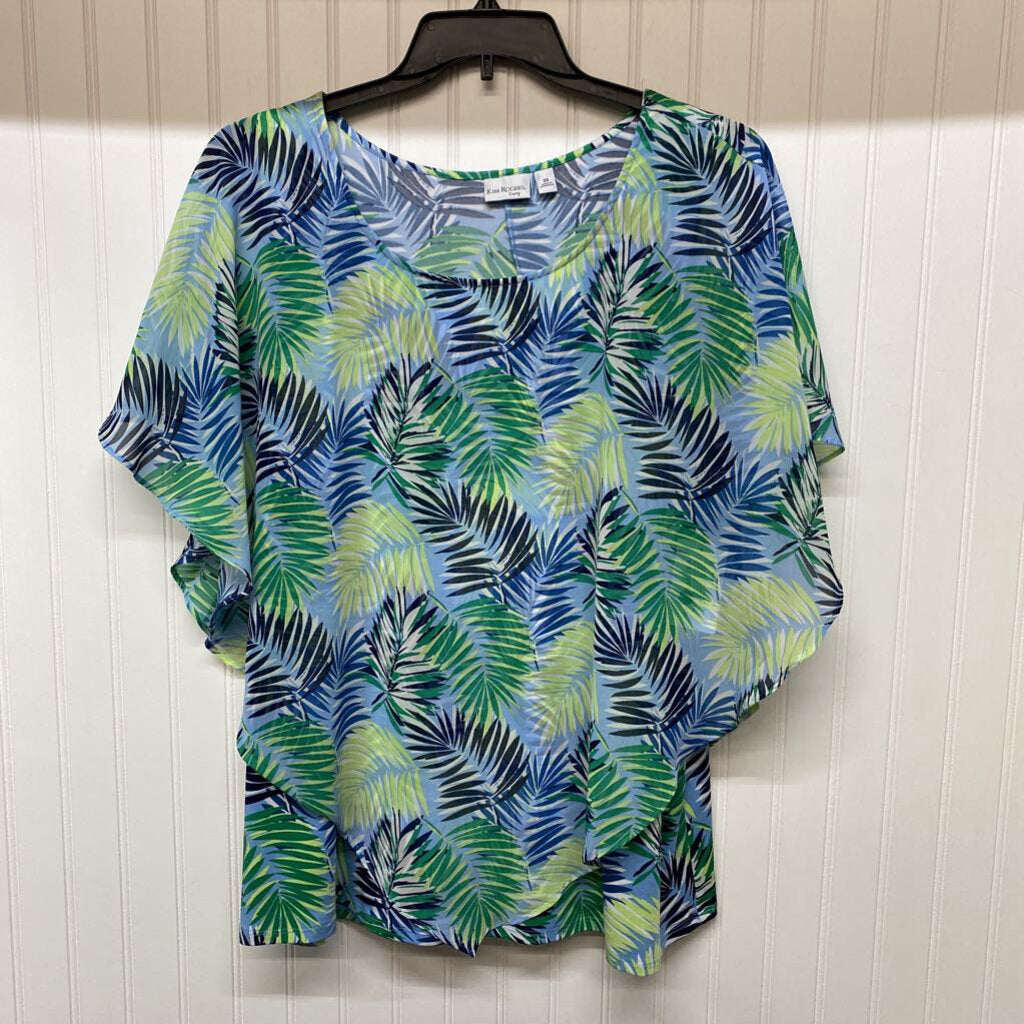 SHORT SLEEVE PONCHO TOP