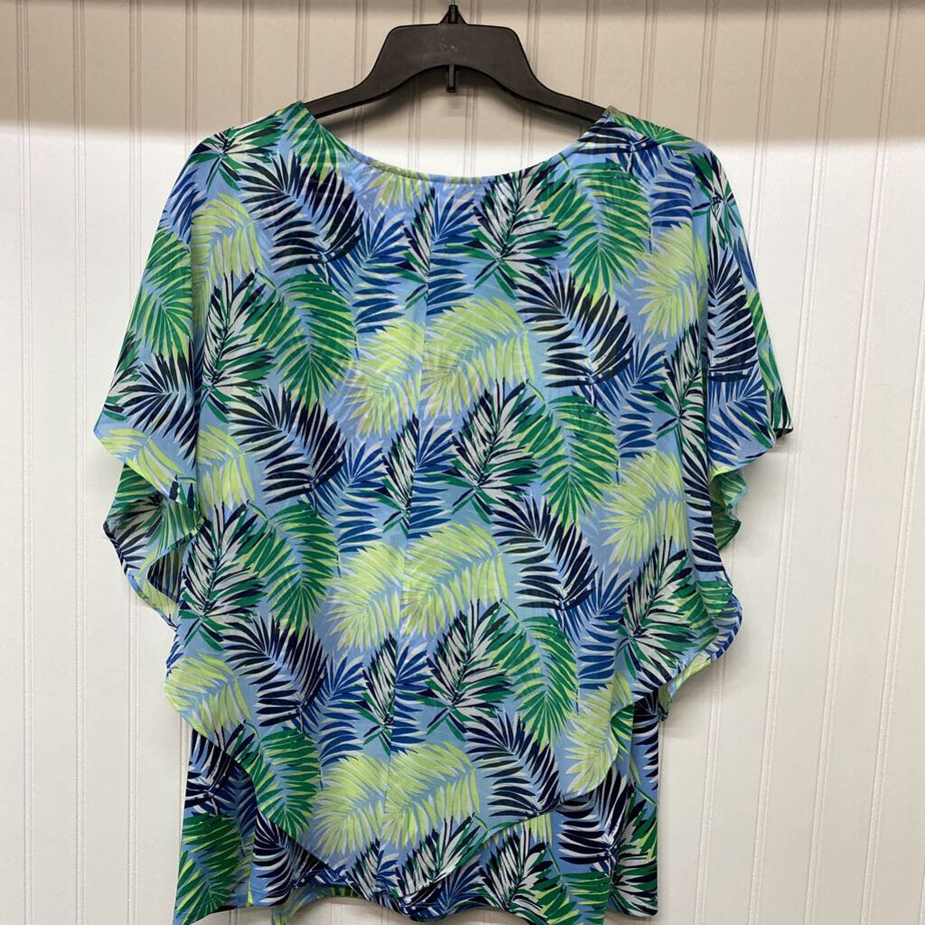 SHORT SLEEVE PONCHO TOP