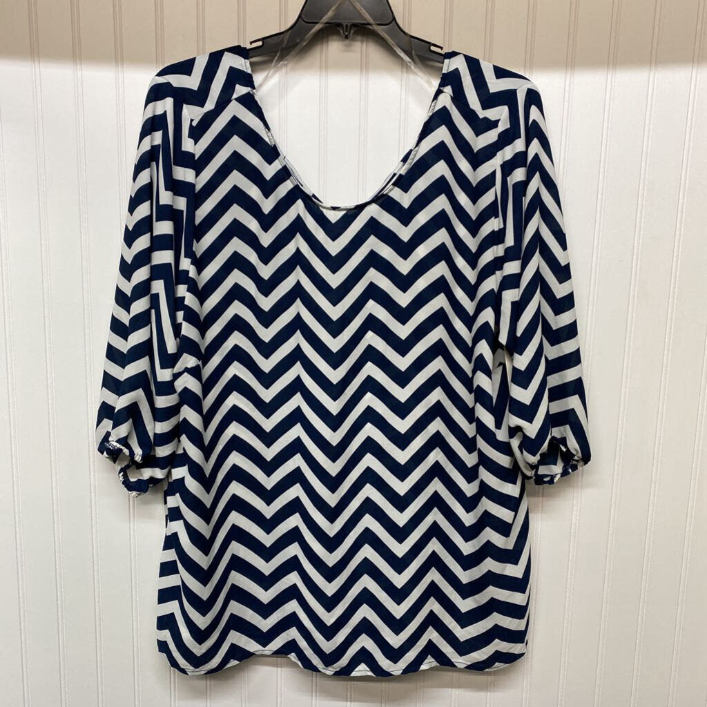 LONG SLEEVE STRIPED BLOUSE