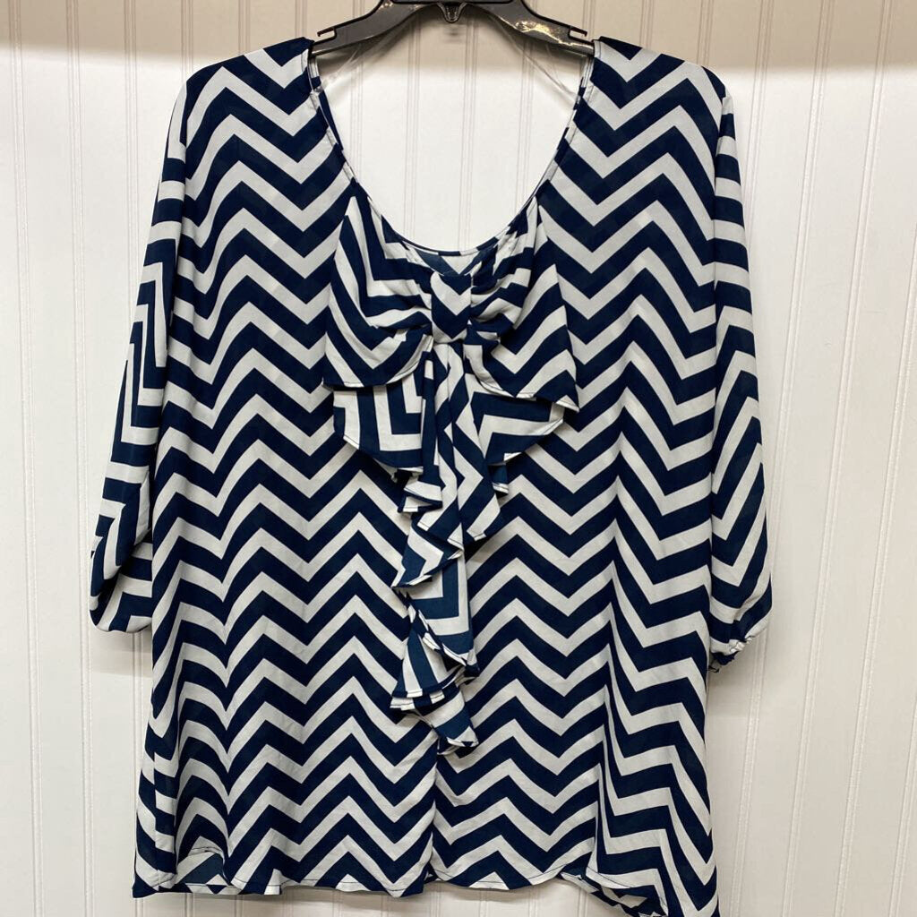 LONG SLEEVE STRIPED BLOUSE
