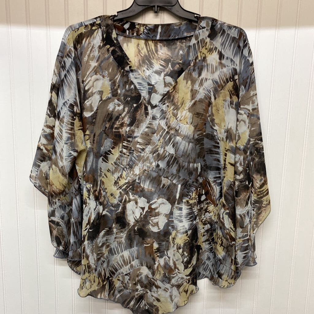 SHEER PONCHO TOP