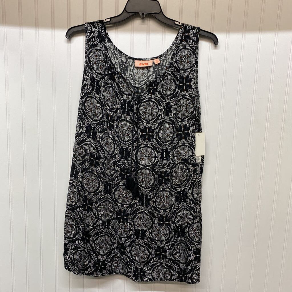 SLEEVELESS PRINTED TOP