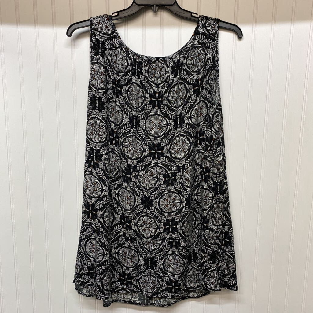 SLEEVELESS PRINTED TOP