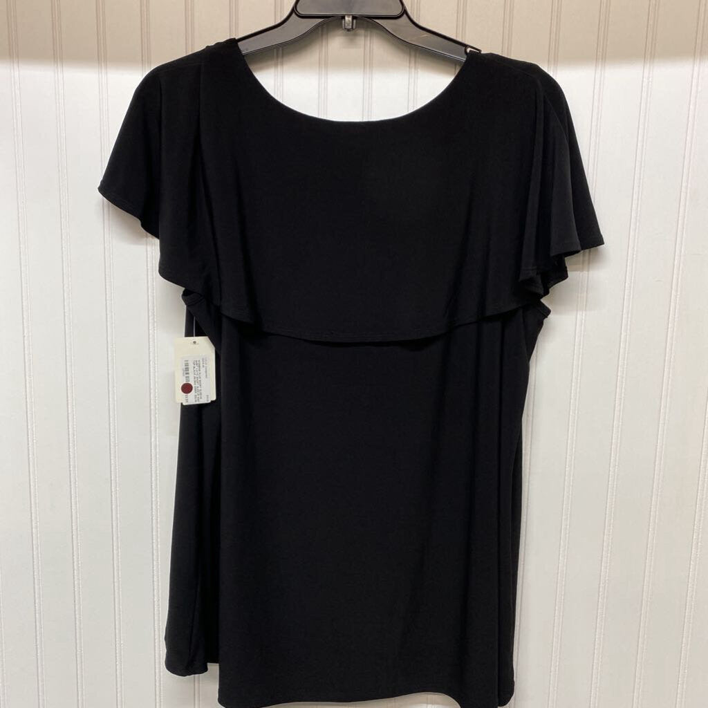 SHORT SLEEVE KNIT TOP