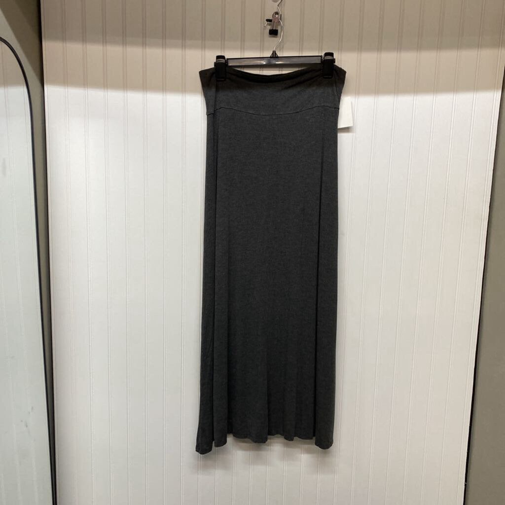 DRK GRAY LONG SKIRT