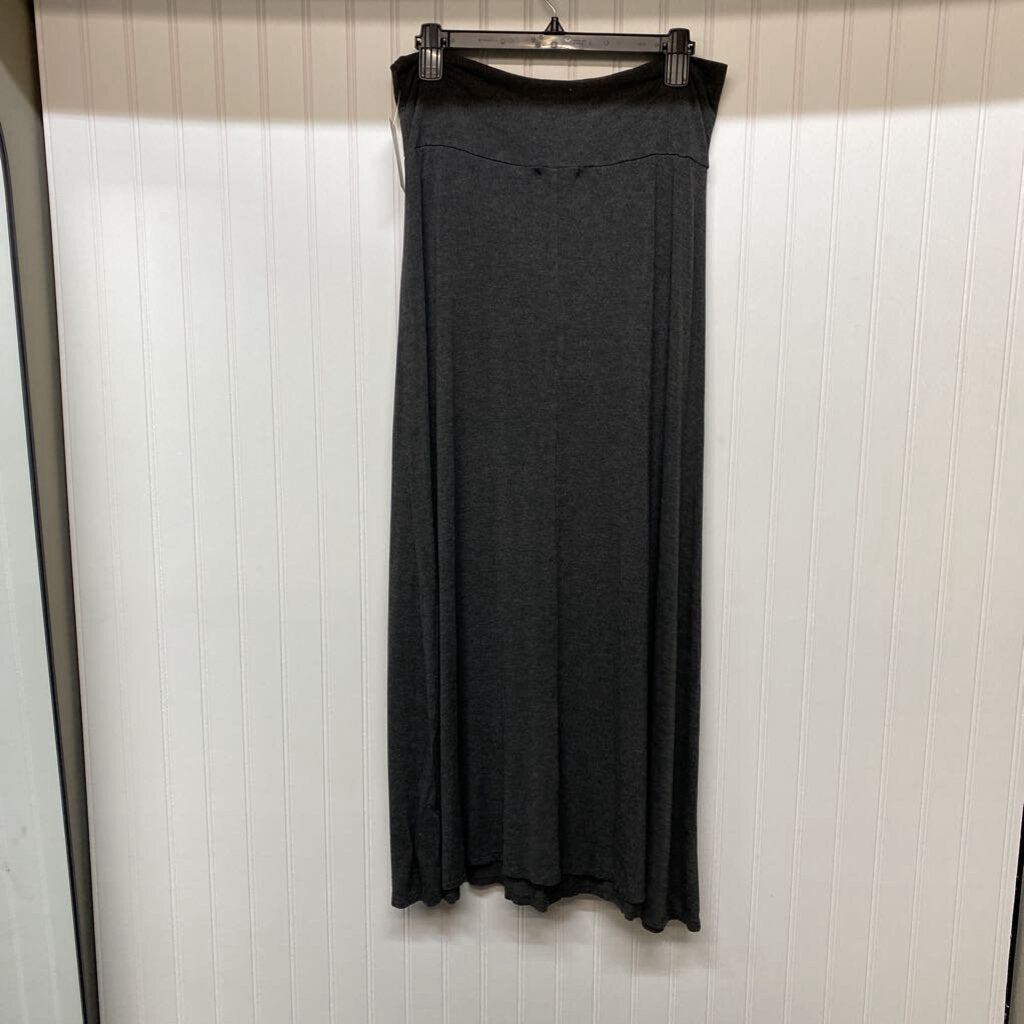 DRK GRAY LONG SKIRT
